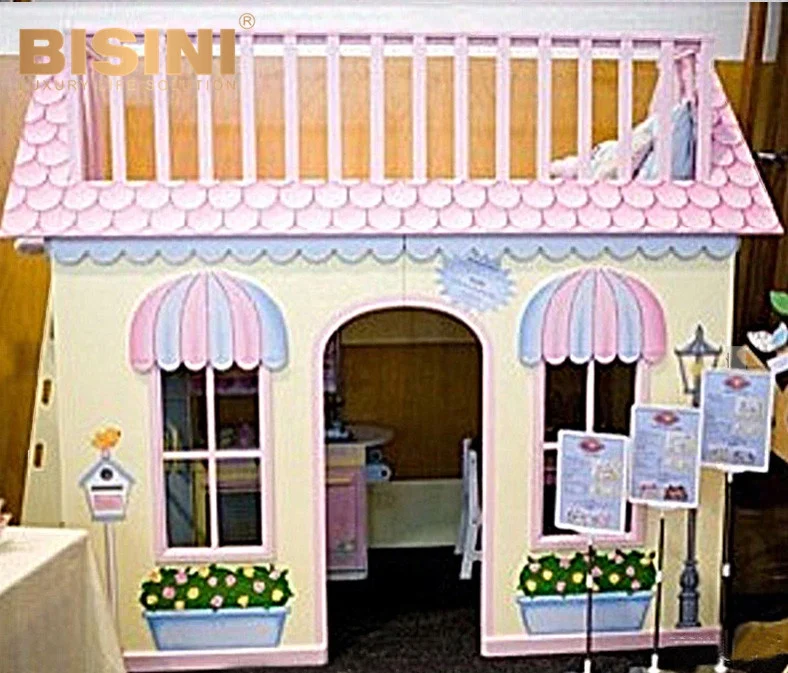 Exquisite House Design Colorful Kids Bed Girl Bedroom Double Decker Bed for Children