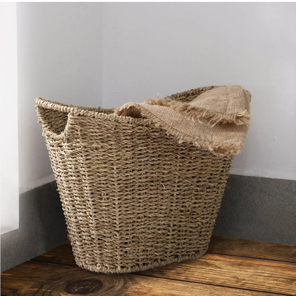 Hot selling wholesale shopping basket hand woven baskets wicker storage basket from Viet Nam 2021