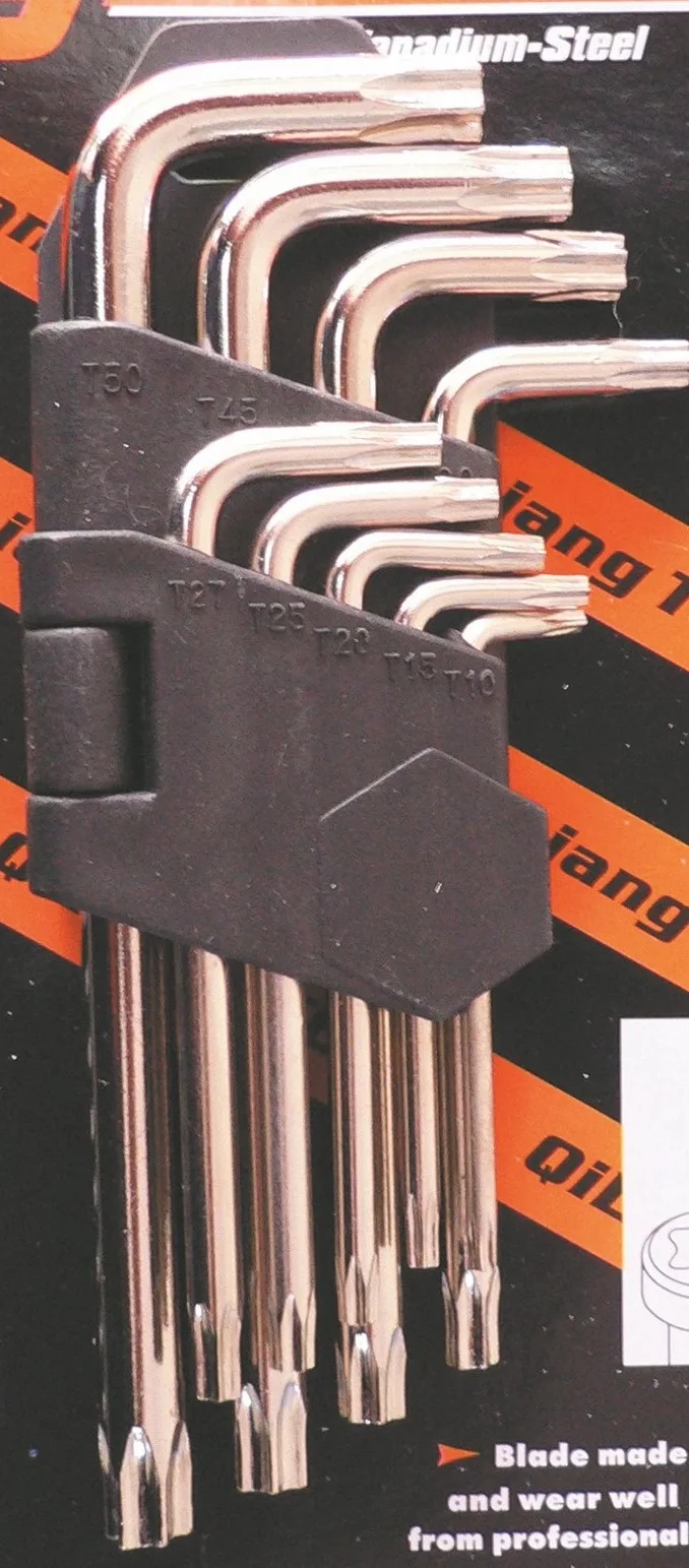 hexagonal torx wrench with lengthened