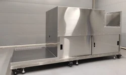 Canteen stainless steel tableware storage cabinet