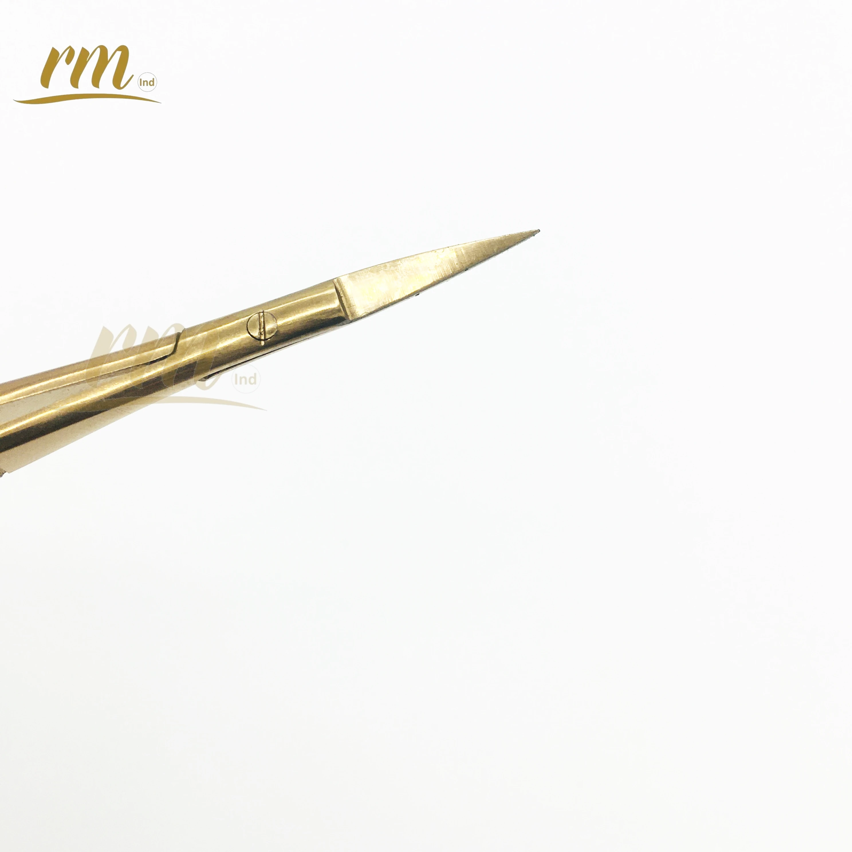 Профессиональные микро-ножницы для бровей глаз 4 5 дюйма прямые Castroviejo вышивка пружинное действие очень острый