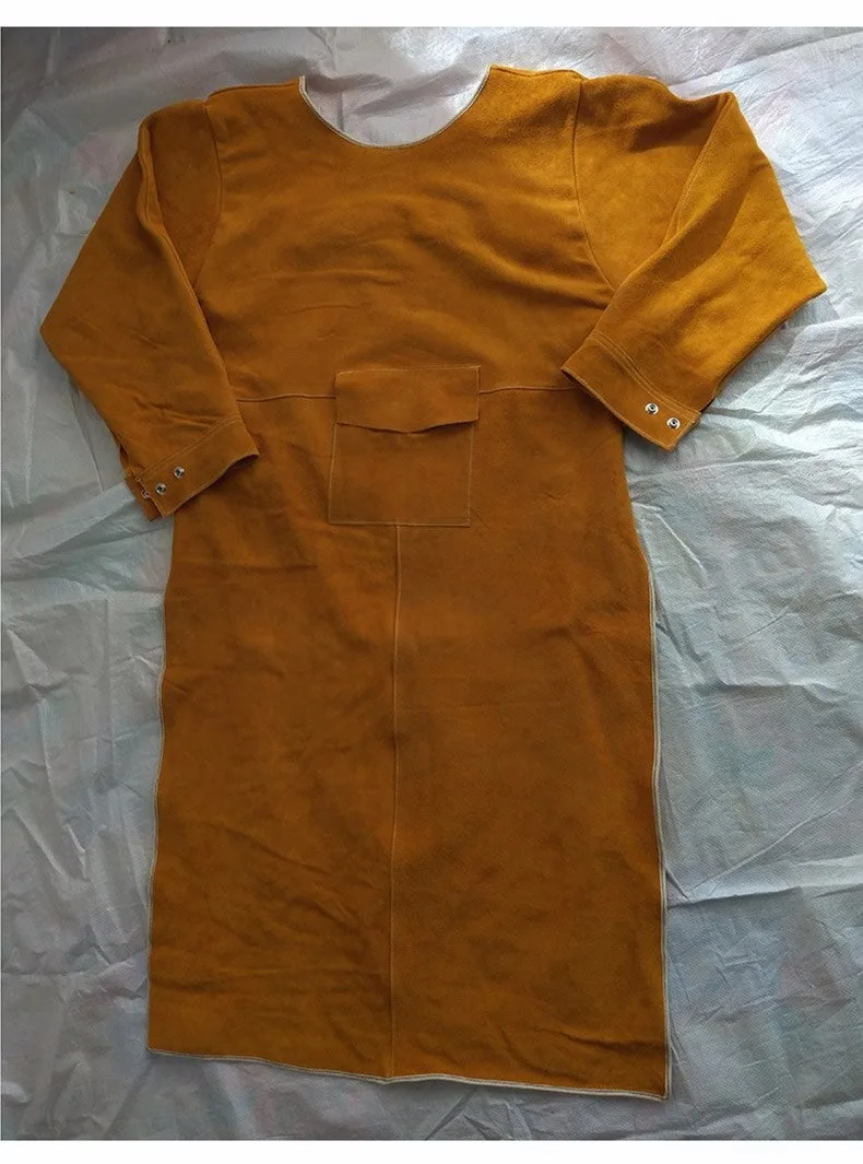 New Custom Logo Welding Equipment Cowhide Leather Workshop Welders Leather Apron