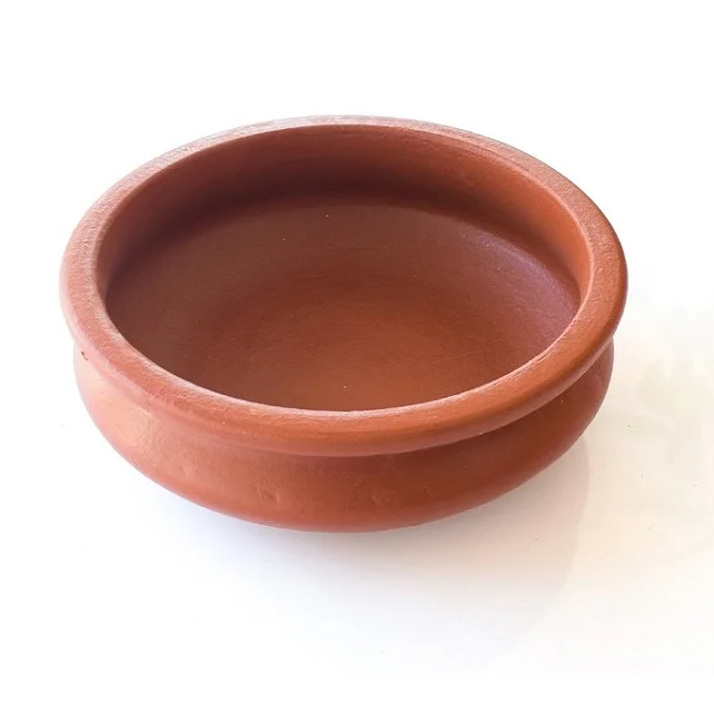 Customized Size & Design Organic Terracotta Clay Biryani Handi / Natural Clay Pot