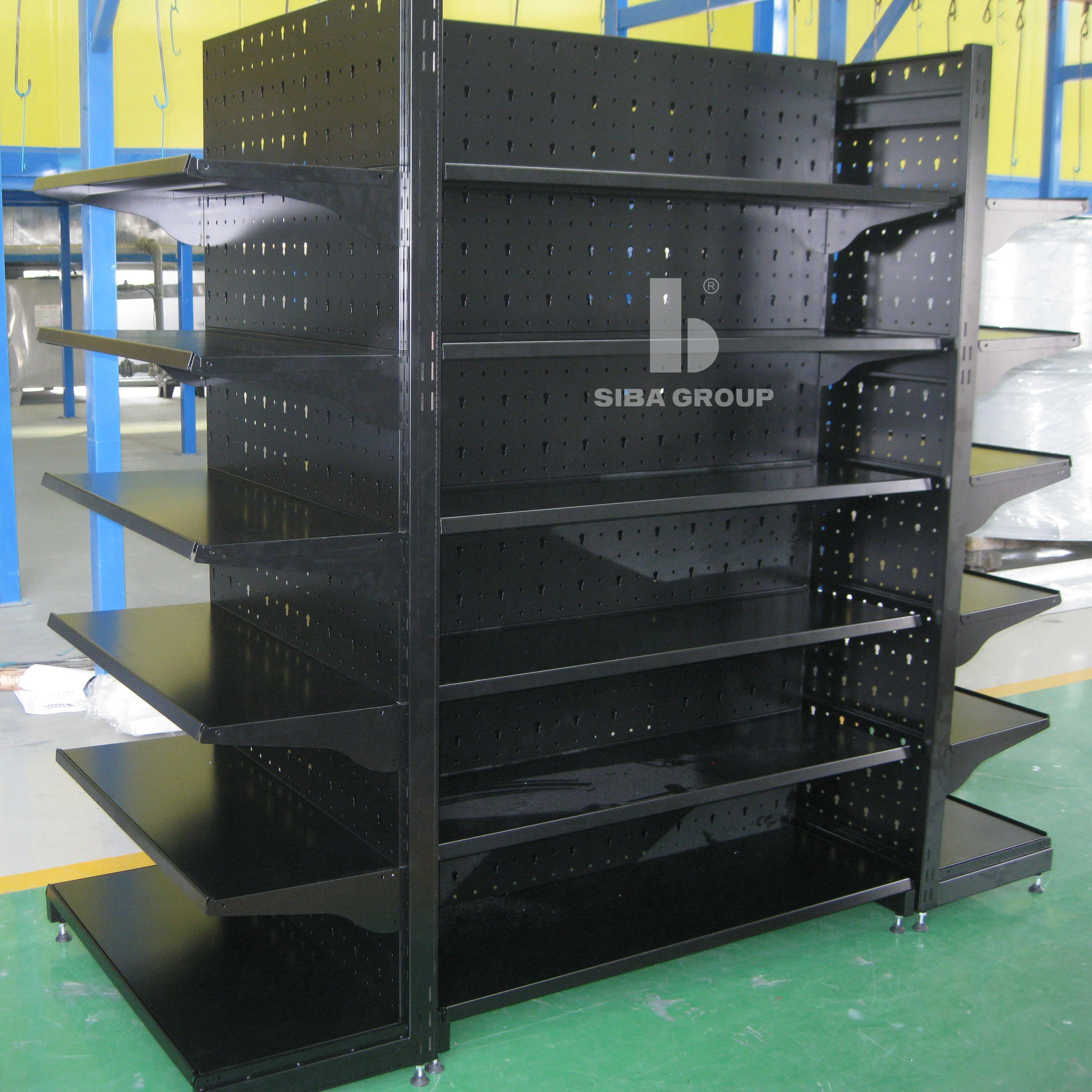 Hot Selling Double Side Retail Store Shelving Supermarket Shelf SIBA Rack