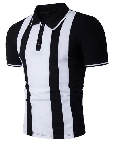 Slim Fit Export Oriented High Quality Striped Polo Shirt For Men From Bangladesh