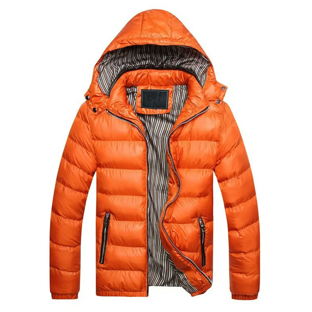 Puffer Jackets Cold Weather Winter Hooded Bubble Puffer Coat Men Down Custom Jackets
