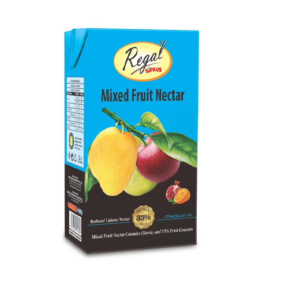 HIGH QUALITY MIX FRUIT NECTOR WITH REAL PULP 36X250 ML PREMIUM QUALITY PACKAGING