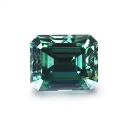 Genuine Loose Moissanite Vivid Green Emerald Diamond Excellent Cut VVS 1.00 to 5.00 Carat Use For Jewelry, Ring, Pendant