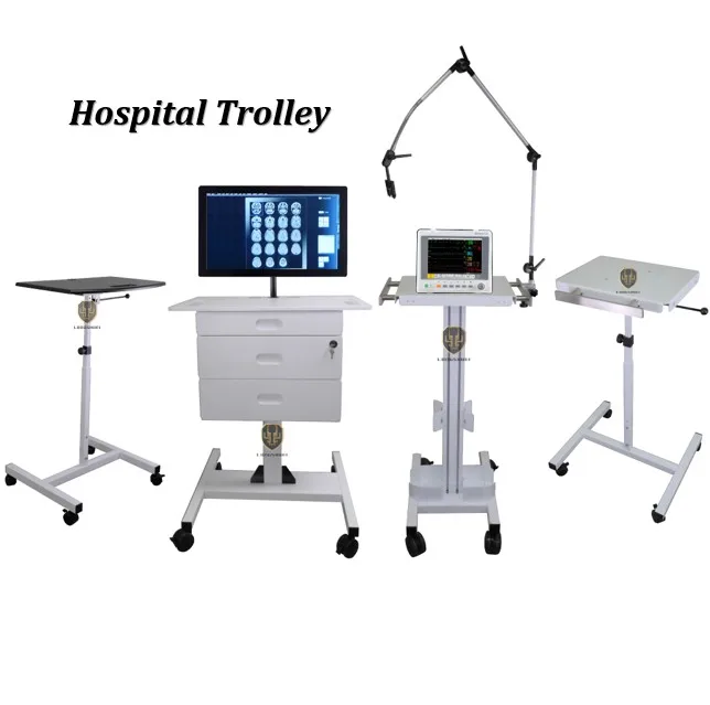hospital computer desk cart