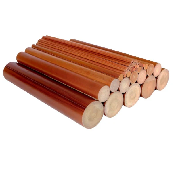 High Quality Laminated Plastics Reinforced Diameter 20-150mm Length 1000mm Fabric-Phenolic Resin Laminate Rod