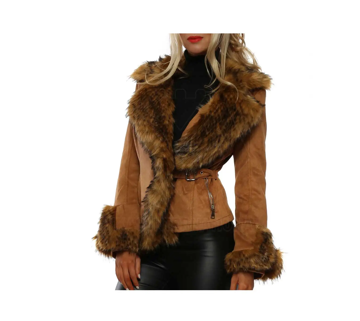 New Fashion Long Shearling Coats And Jackets For Women Girls Winter Coats