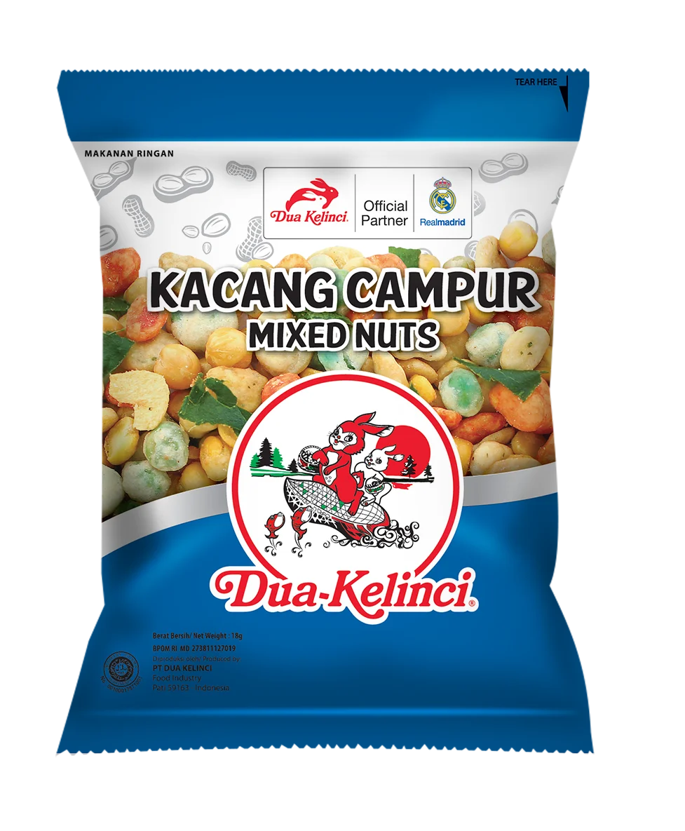 
DUA KELINCI - DUA KELINCI - MIX NUT PEANUT SNACK INDONESIA 20 GR 