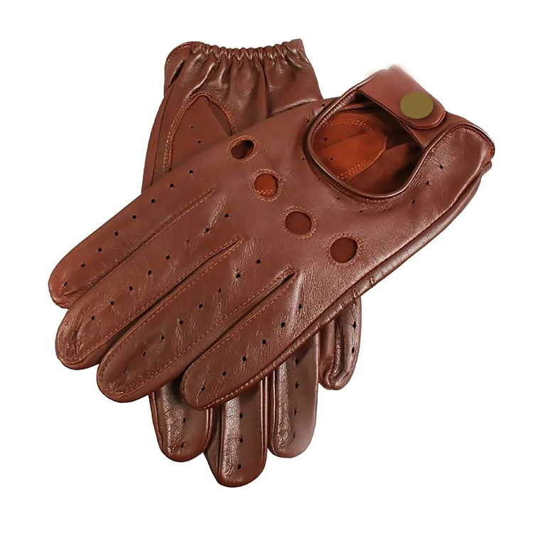 Men Womens gloves leather sheepskin Deerskin Leather Lightweight summer car driving gloves