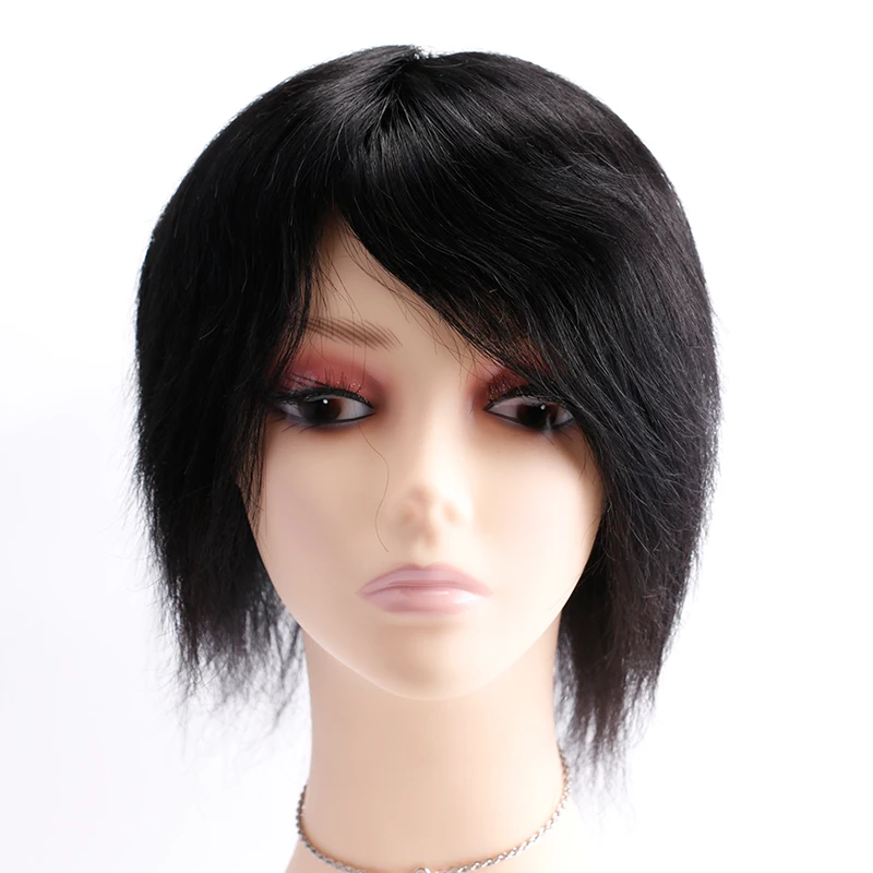 High quality Natural Hairline Man Wigs Hair System Natural 100% Human Hair Toupee For Men