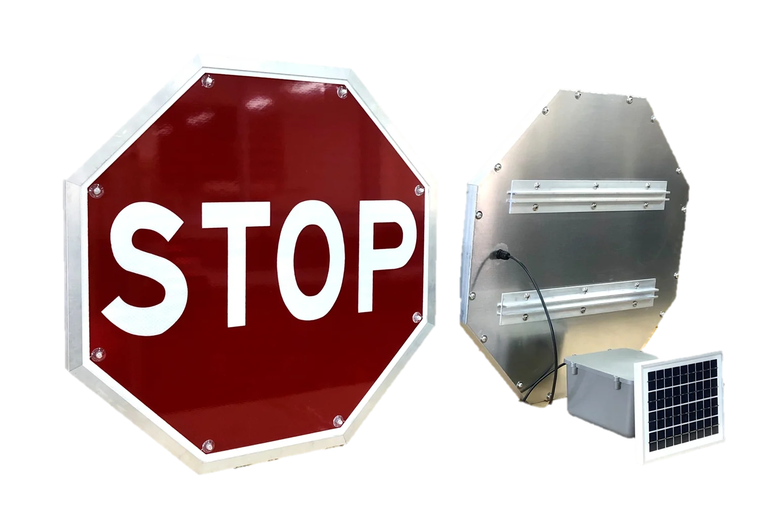 Solar LED Octagonal Stop Sign