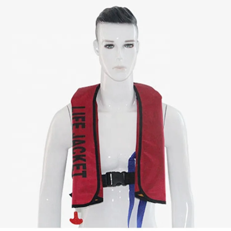 150N automatic inflatable double air chamber life jacket with co2 33g cylinder