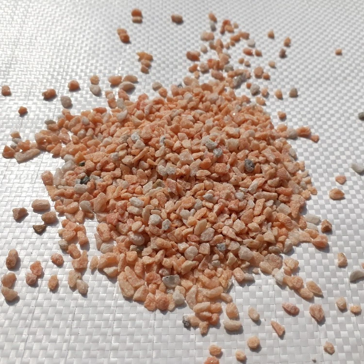 industrial epoxy floor natural Rosa pink water wash marble aggregate stone chips