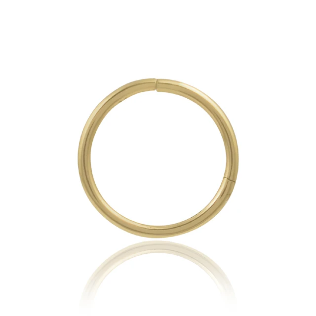 Fine Jewelry nose pin simple jewelry gold plated sterling 925 silver plain classic band pin women jewelry