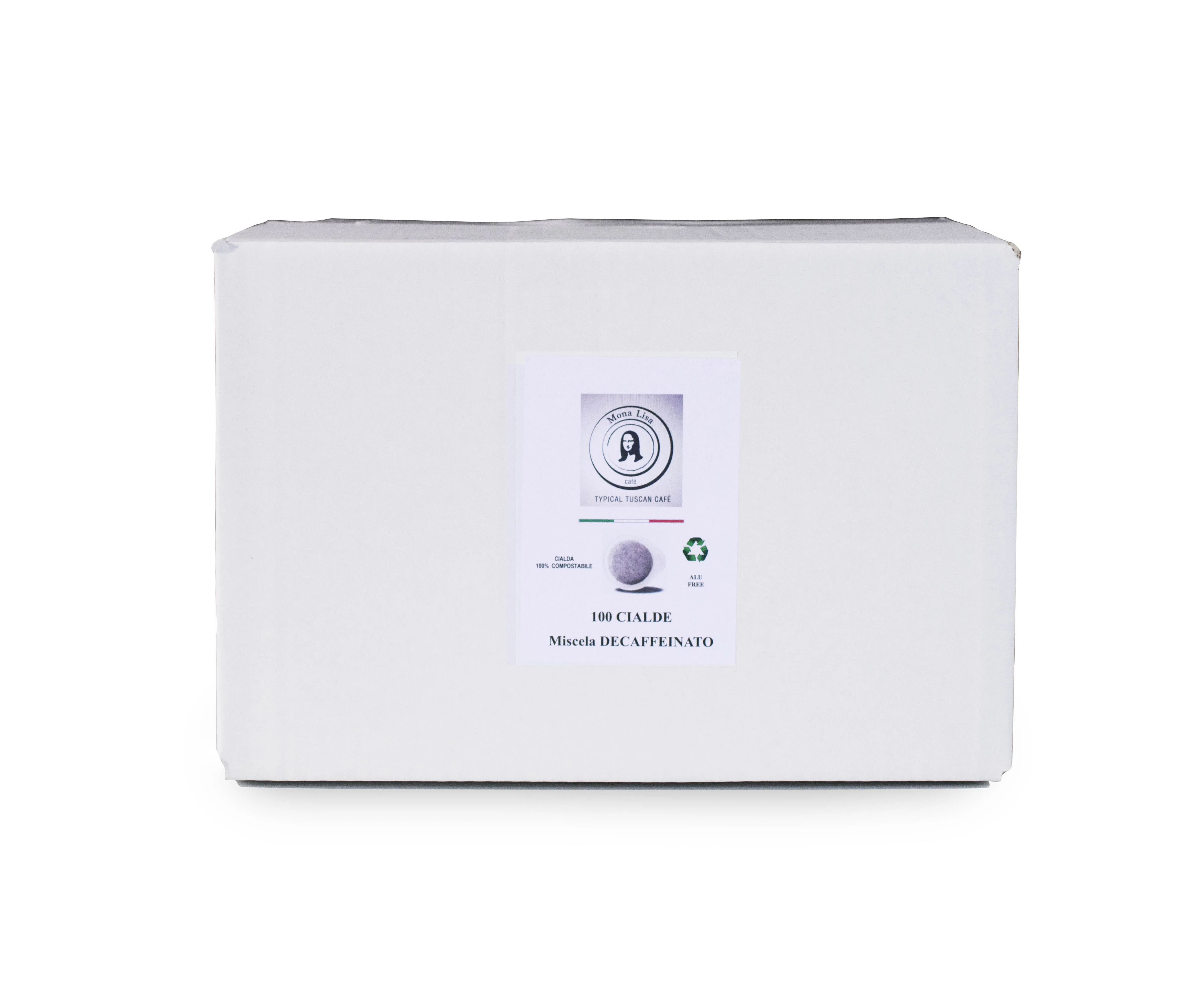 Premium Quality Italian 100% Arabica 100 Decaffeinated Coffee Pods for espresso machines