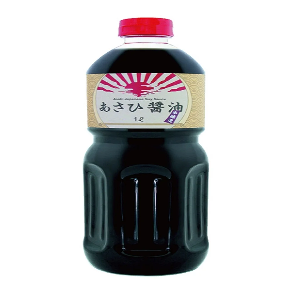 
Salty and Concentrate Taste Fermented Japanese Dark Soy Sauce 1000 ml in PET Bottle Packaging 