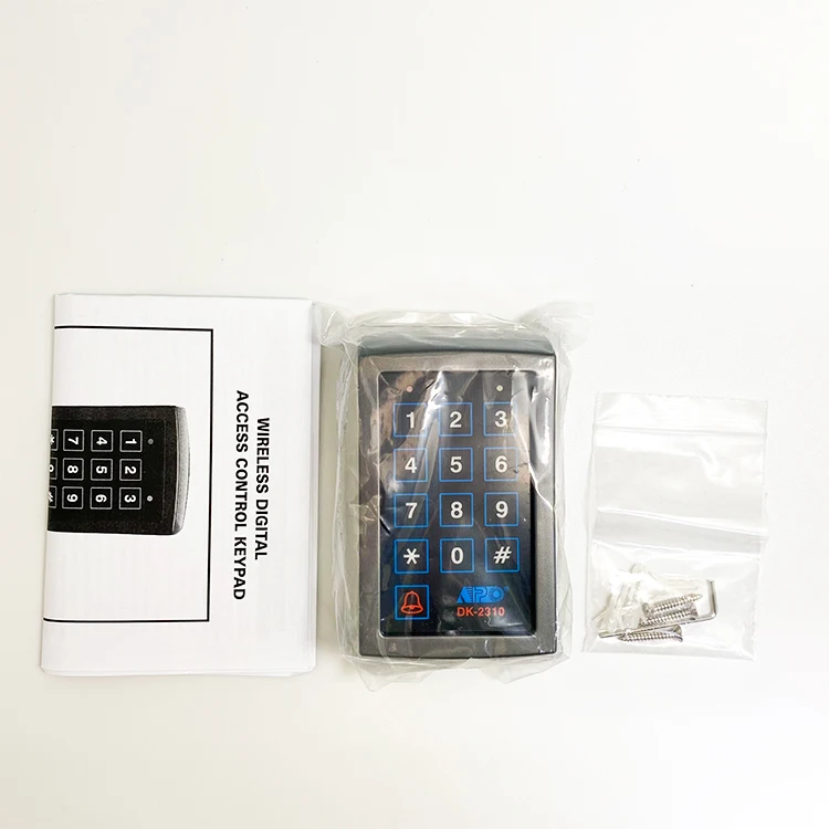 433MHz Wireless Access Control Keypad 9V Battery Operation Encryption Easy Install Universial LED Backlit Keyboard