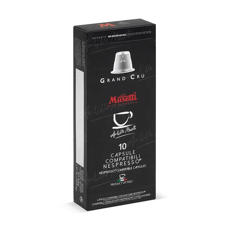 Premium blend grand cru 10 capsules dispenser compatible large coffee capsule