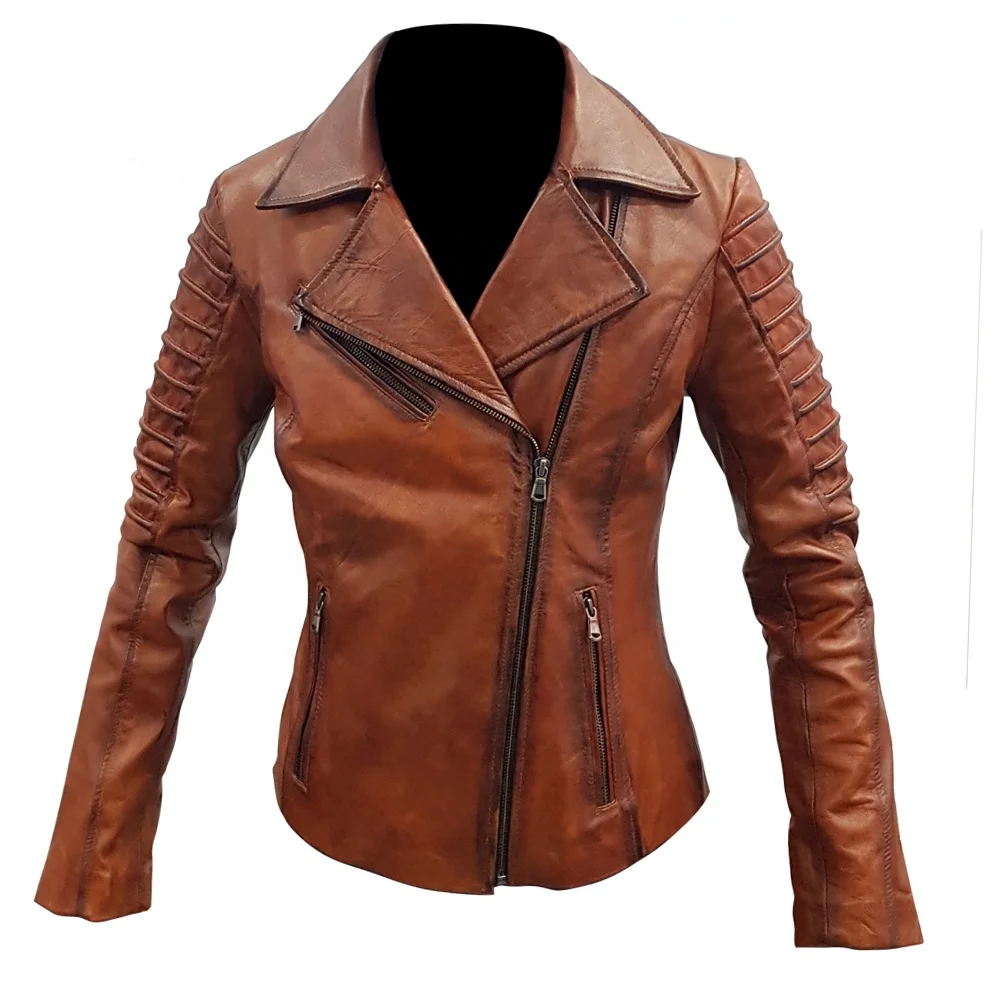 
High Quality ladies Leather jackets design 