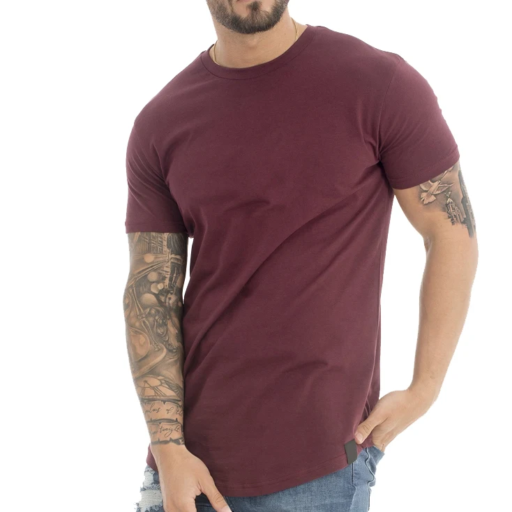 2021 New arrival fashion letter printing Long life durable solid color simple round neck short sleeved t-shirts for males