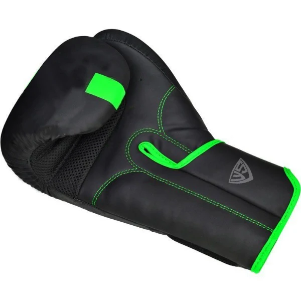 Боксерские перчатки лучшего качества с зеленым ремешком, боксерские перчатки с индивидуальным логотипом для мужчин по заводским ценам