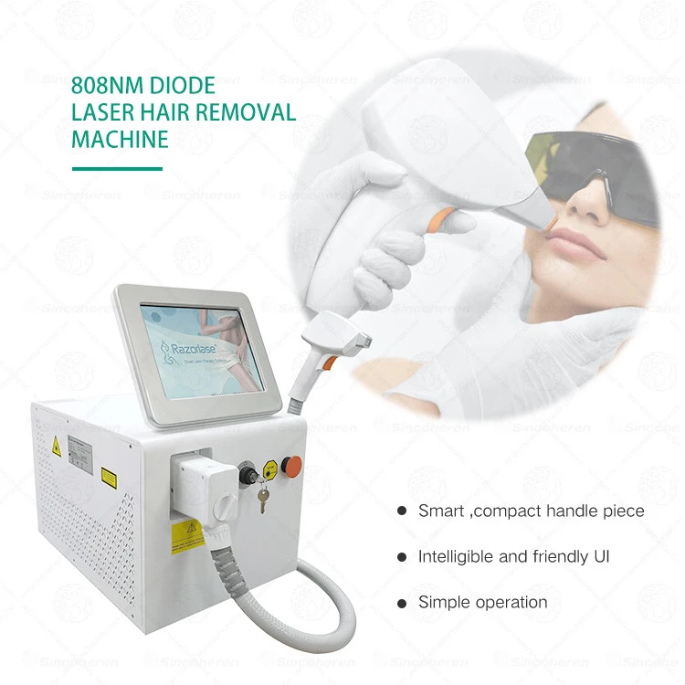 The newest laser hair removal machine, razorlase with 3 wavelength, 755 808 1064nm, unwanted hair removal quickly with painless