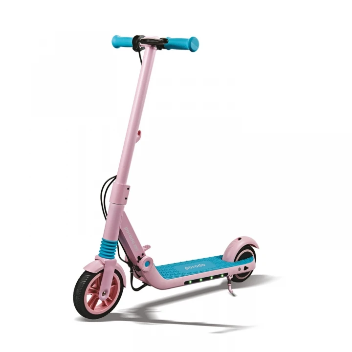 New trending Kids electric scooter Porodo life style urban scooter foldable aluminum frame with anti-slip handles  ABS breaking