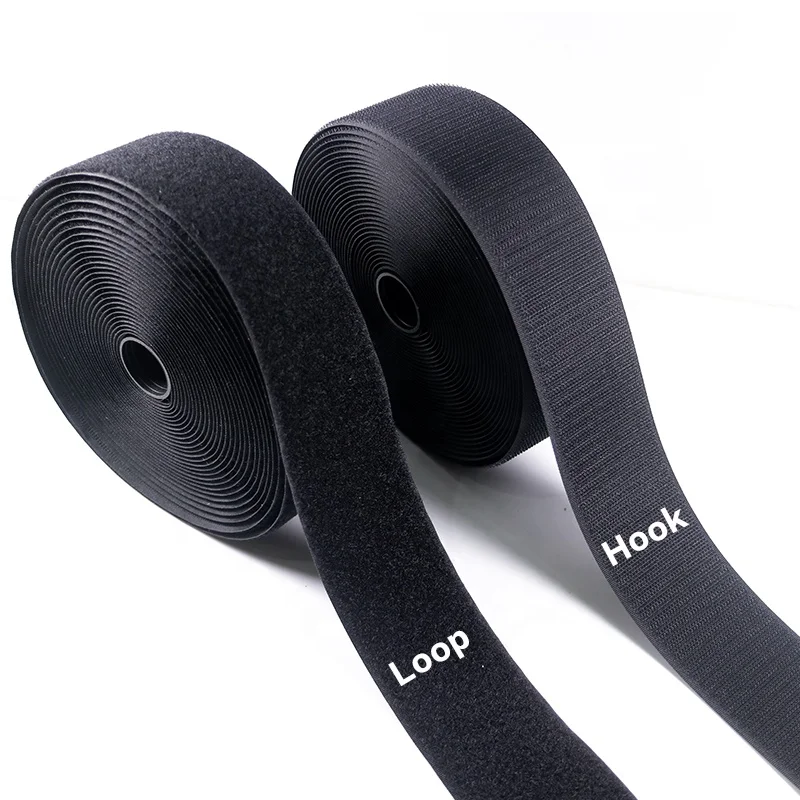 
The manufacturer produces and sells nylon hook and loop strap SEW ON Hook and Loop Fastener Tape Heavy Duty Sewing Hook Loop 