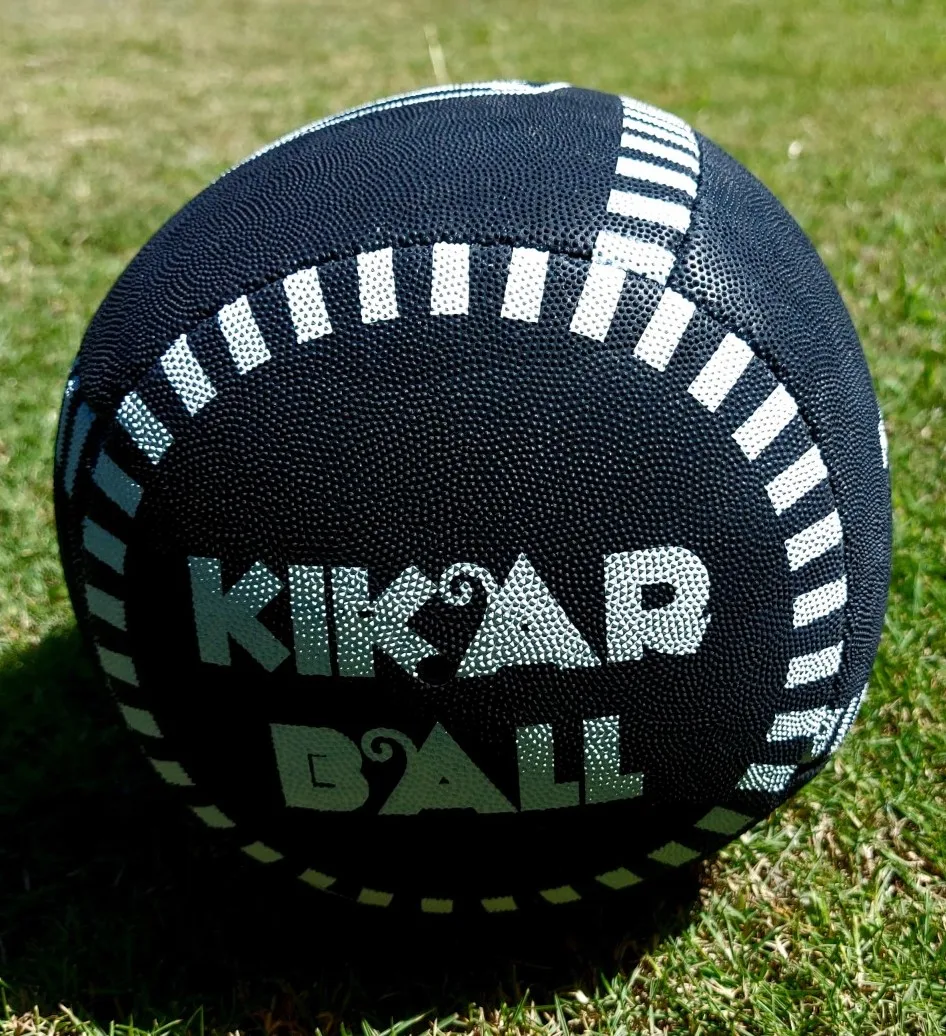 Rebounder Ball Specially Designed Fitness Training and Rugby Catch or Kick Training for Body Shaping Black Colour Size 5 Ball 30