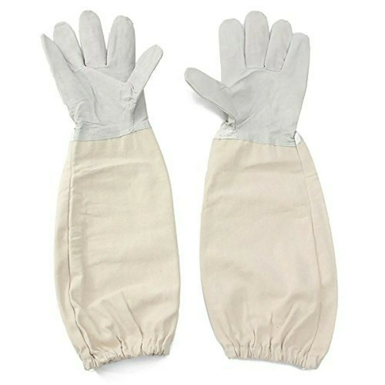 Protective Goat Leather Beekeeping Gloves with Vented Sleeves