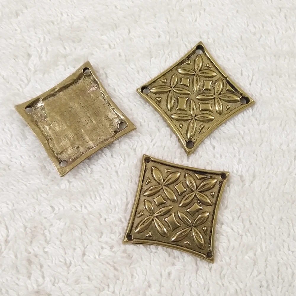 Late Medieval Complete Magyar Leather Belt Copper Belt Buckle