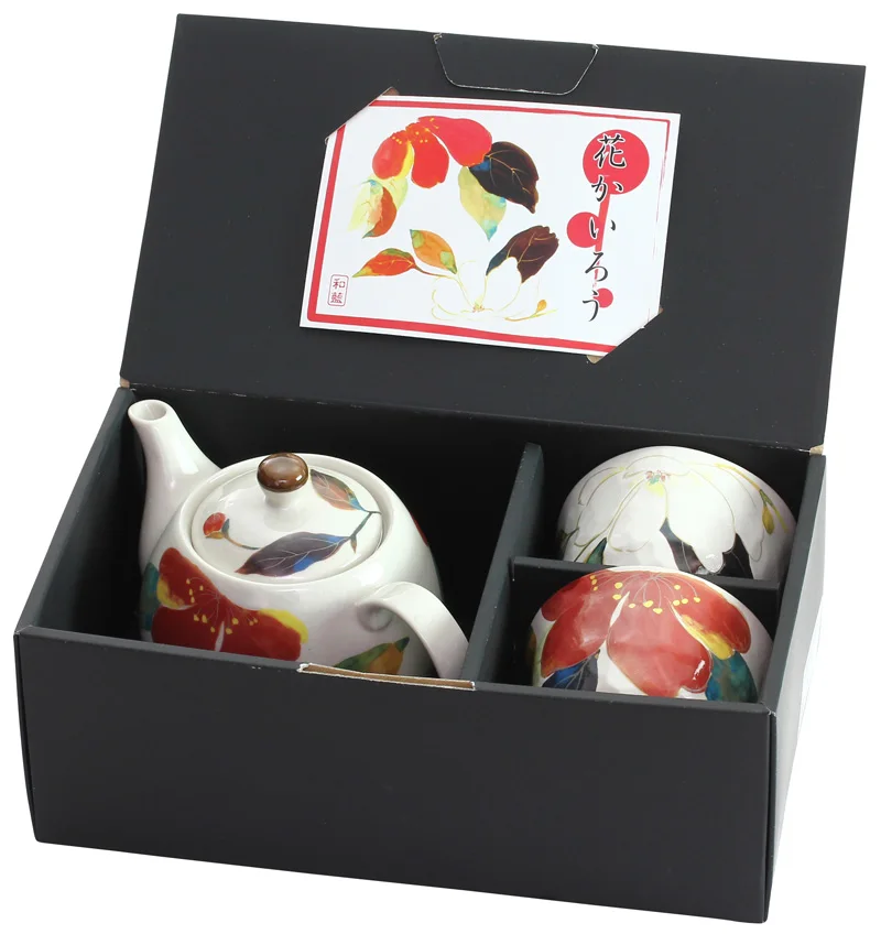 
Flower gallery simple style fancy ceramic porcelain teapot set 