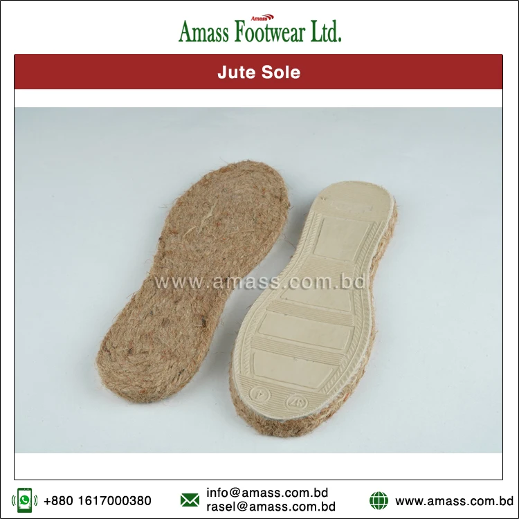 Эксклюзивная распродажа, подошвы ручной работы из 100% джутового материала для мужских эспадрильев