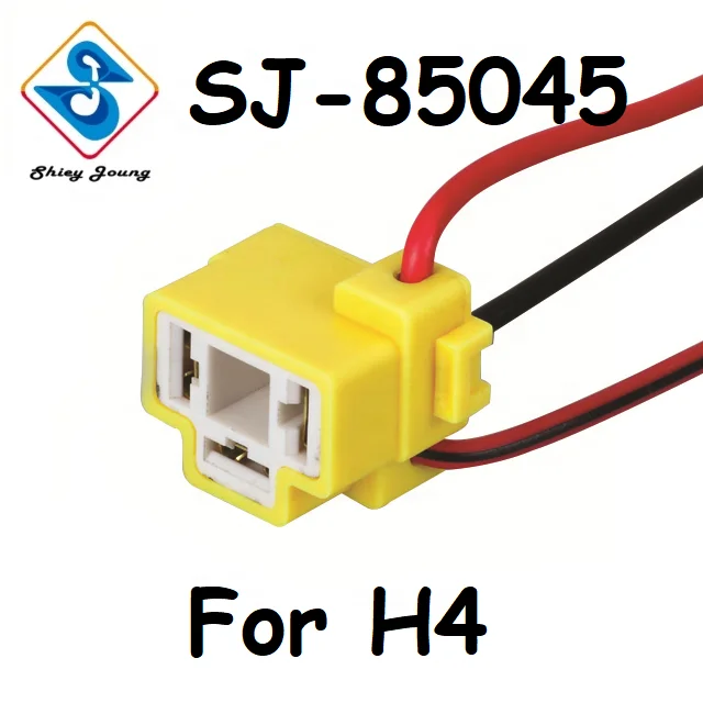 High Temperture Resist H4 Headlight Wire Harness 3 Pin Auto Connector Female UREA Headlamp connector