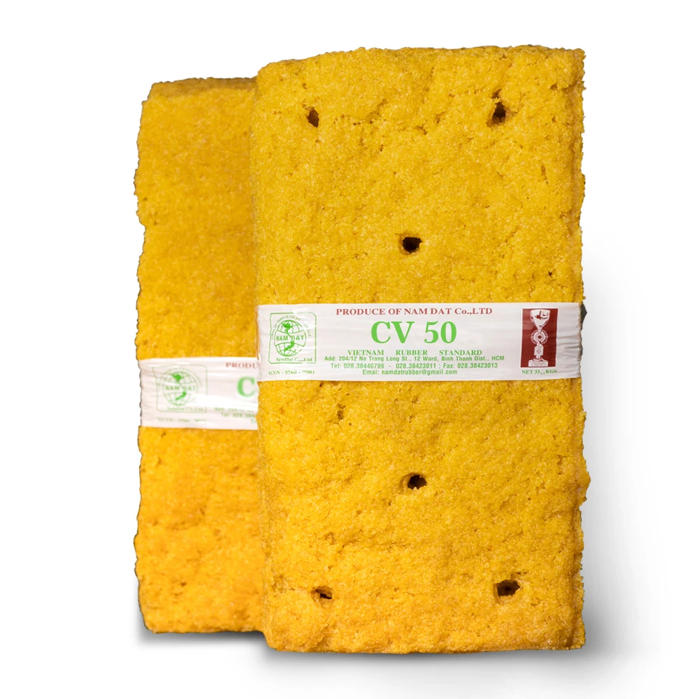  Vietnam manufacturer SVR CV 50 (TSR CV) natural Raw Material with yellow