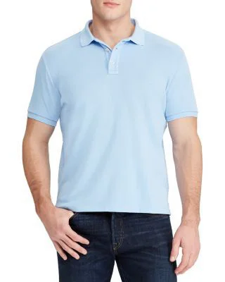 Sports Polo T-Shirt for Men, Large, Sky Blue, ADF Sky Blue-Large 100 percent polyester quick-dry fabric offers lightweight p