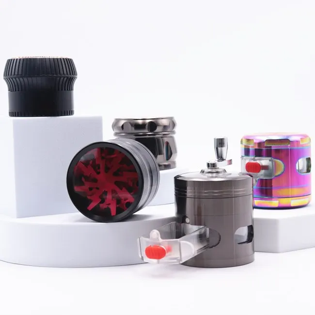  Измельчитель трав aluninium 63 мм машина для резки сигарет аксессуары курения не прилипает бесплатный образец логотипа OEM