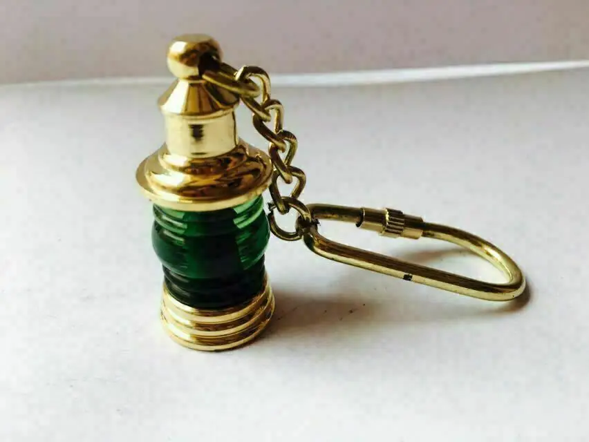Nautical Brass Lantern Marine Style Key chain Key ring Lot antique handmade Best Item Gift