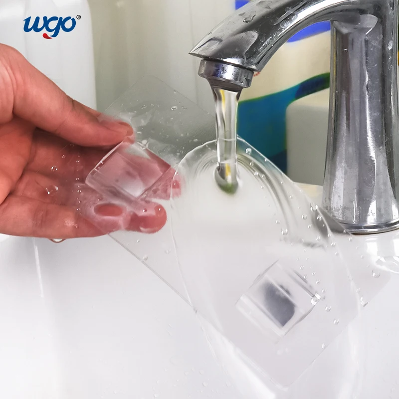 
Adhesive Reusable Bathroom Storage Basket Adjustable Hanging Shower Caddy Corner Wire Shelf Mount No Drilling Stainless Steel 