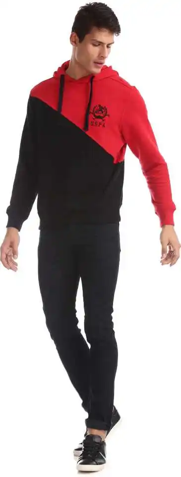 Dual Tone Custom Logo Pullover Cotton Men Long Sleeve 100% Cotton Wholesale Hoodies