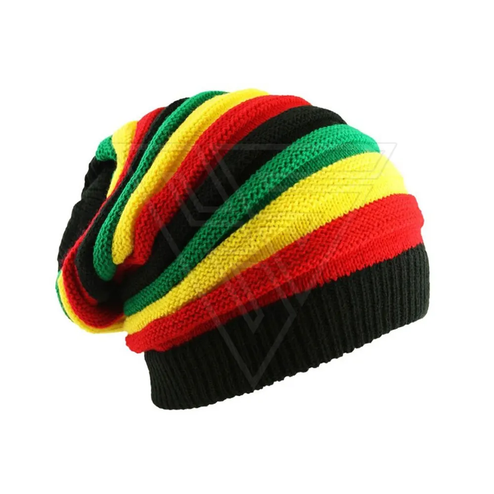 Hat Beanie Beaniebeanie Winter Warm Customized Fold Promotional Acrylic Knit Hat Beanie