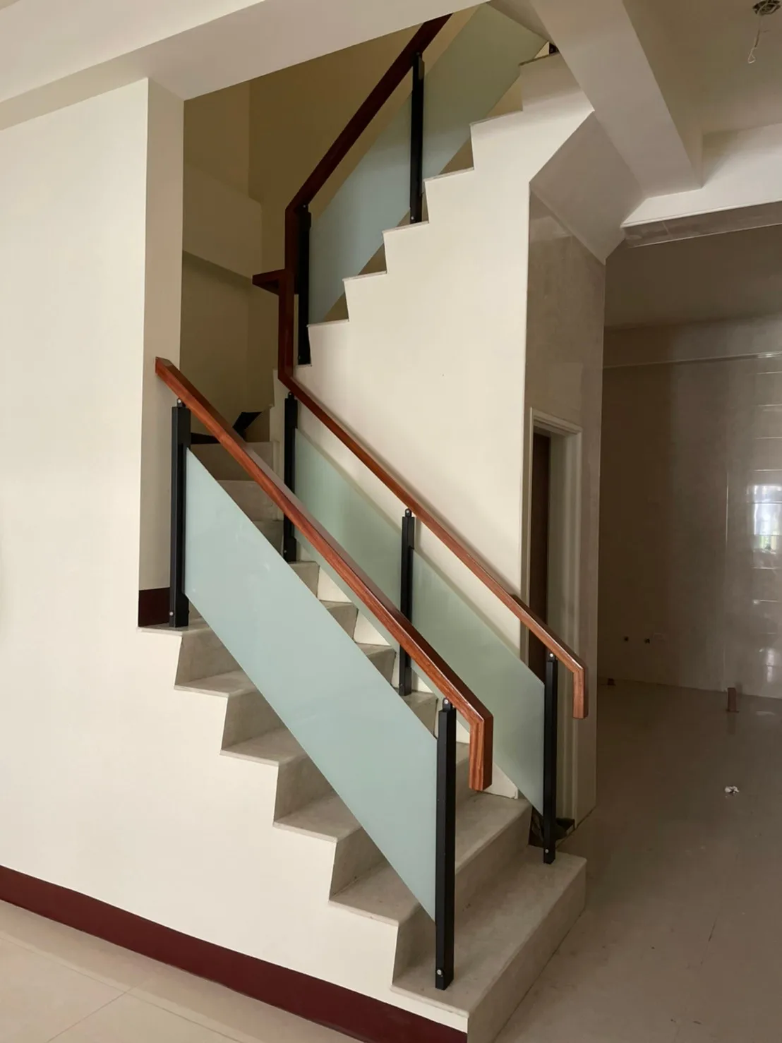 RS3070  Manufacturer Wholesale stair railing with glass  high quality handrail balustrade