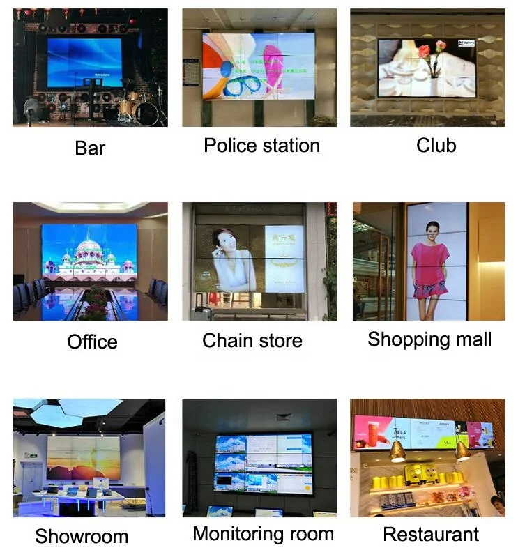 46 дюймовый супер тонкий дисплея рекламы lcd видео стена