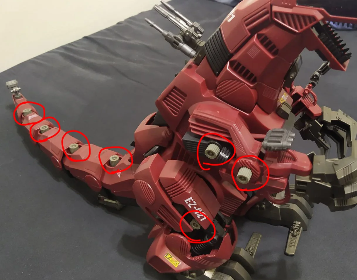 Zoids rubber cap for  ZOIDS Giant ZRK Cannon Head joint part