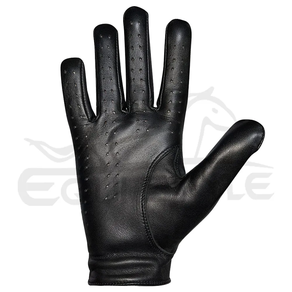 Black Classic Driving Gloves Perfect Fit XL Size Unlined Full Finger Leather Driving Gloves Daily Luxury Style Driving Gloves