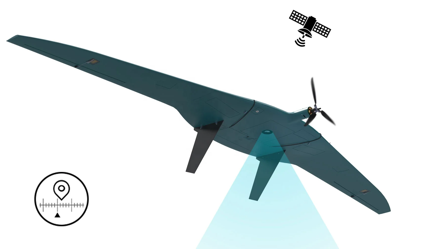 Unmanned aerial vehicle (UAV) Albatross M5 drone with camera long flight